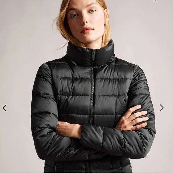 NWT-Ted Baker LondonAliciee Hooded Faux Fur Lined Showerproof